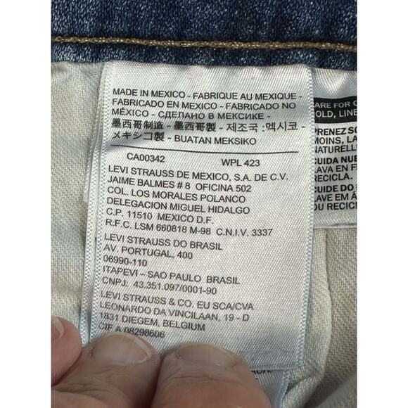 Levi’s Womens 590 Bootcut Medium Blue Denim Jeans Plus Size 18W Flap Pockets - Picture 15 of 16